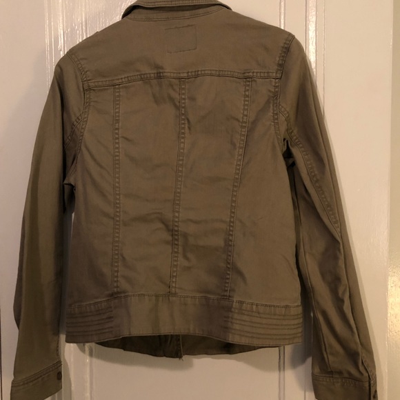 Ruff Hewn Moto Style Khaki Jacket - Picture 3 of 3